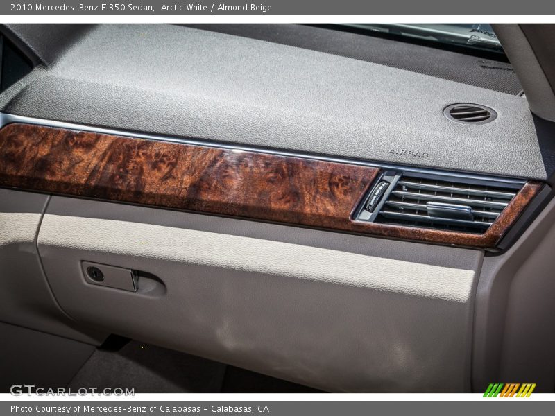 Arctic White / Almond Beige 2010 Mercedes-Benz E 350 Sedan