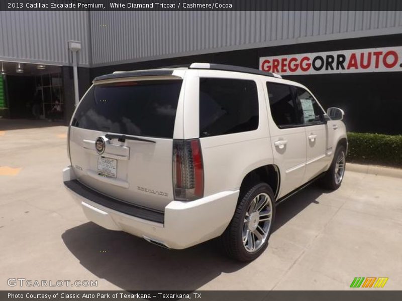 White Diamond Tricoat / Cashmere/Cocoa 2013 Cadillac Escalade Premium
