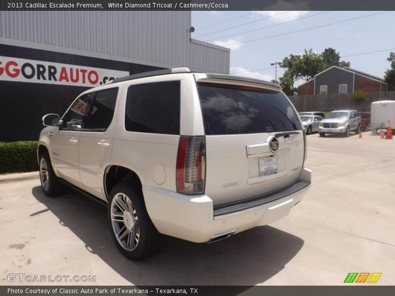 White Diamond Tricoat / Cashmere/Cocoa 2013 Cadillac Escalade Premium