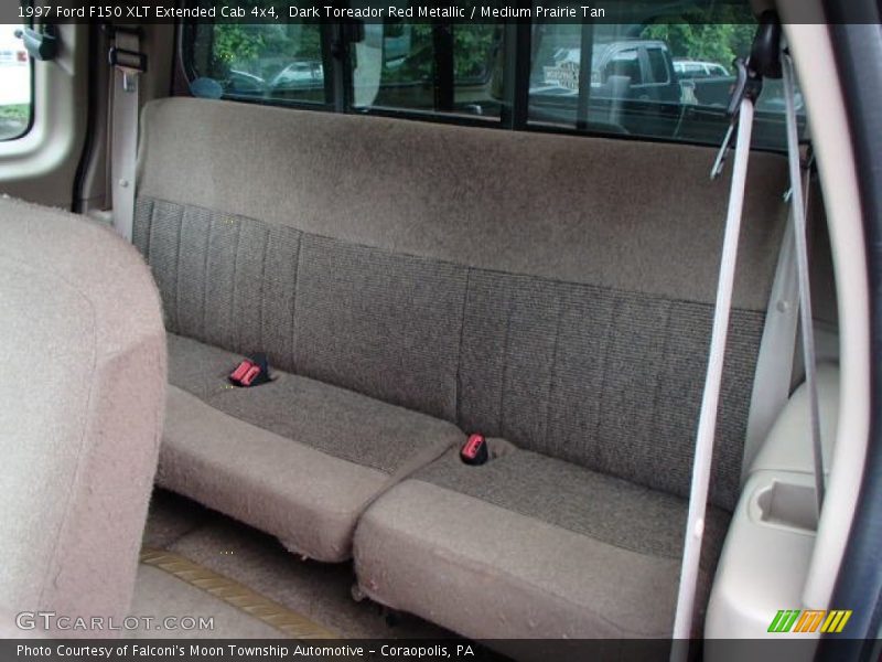 Dark Toreador Red Metallic / Medium Prairie Tan 1997 Ford F150 XLT Extended Cab 4x4