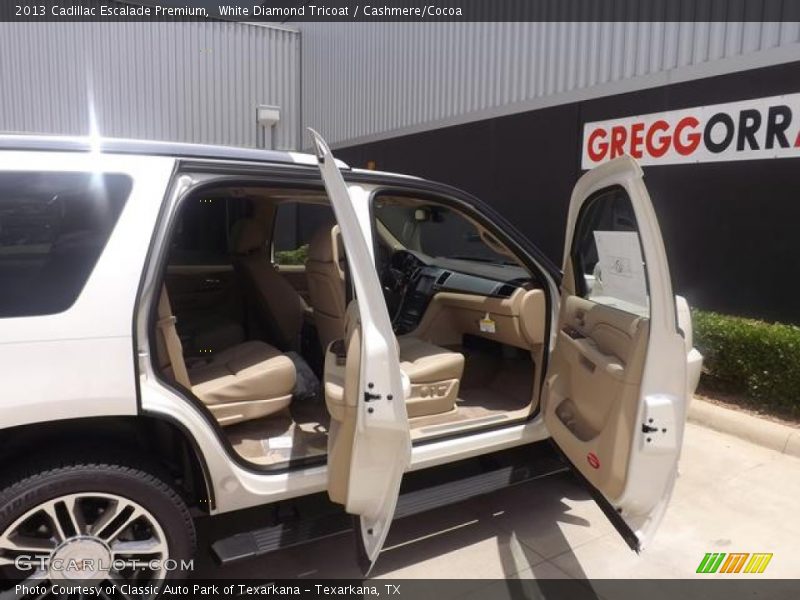 White Diamond Tricoat / Cashmere/Cocoa 2013 Cadillac Escalade Premium
