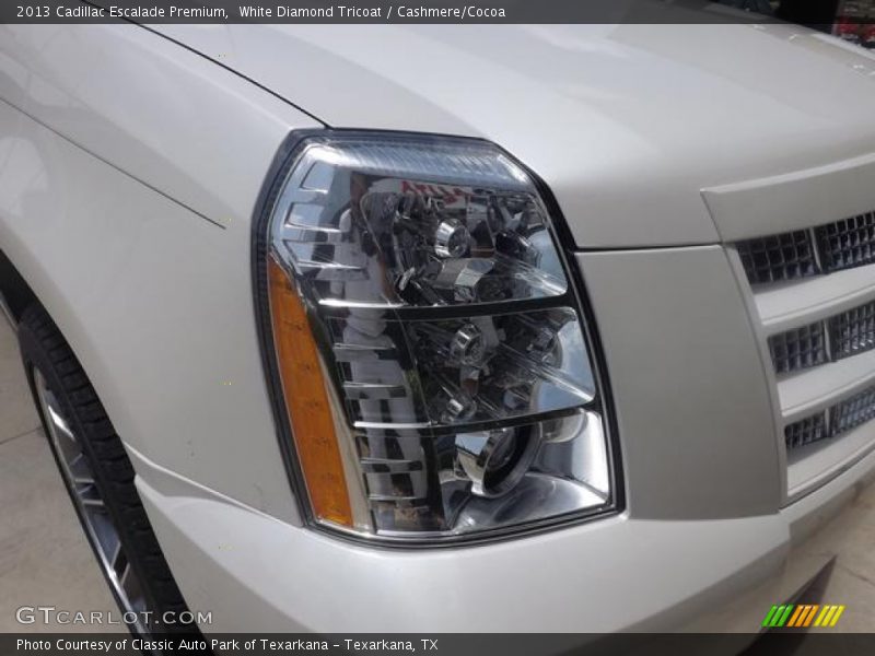 White Diamond Tricoat / Cashmere/Cocoa 2013 Cadillac Escalade Premium