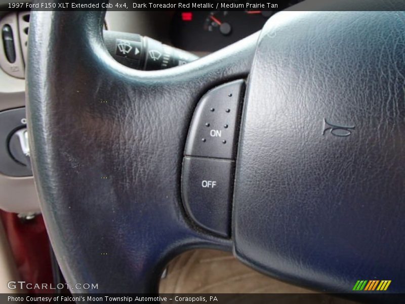 Dark Toreador Red Metallic / Medium Prairie Tan 1997 Ford F150 XLT Extended Cab 4x4