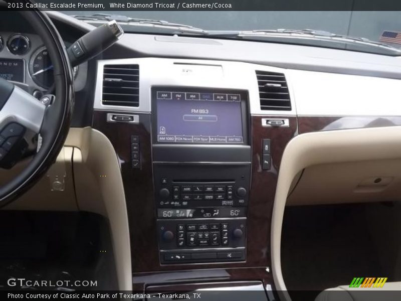 White Diamond Tricoat / Cashmere/Cocoa 2013 Cadillac Escalade Premium