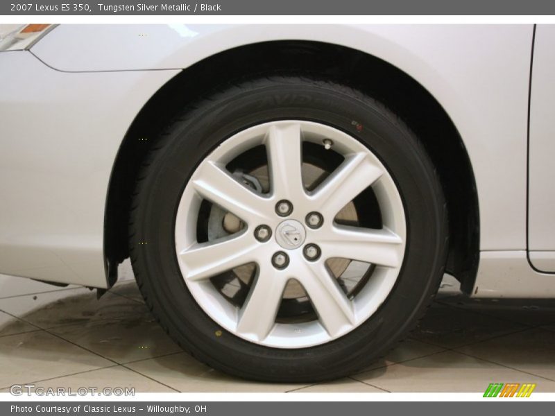 Tungsten Silver Metallic / Black 2007 Lexus ES 350