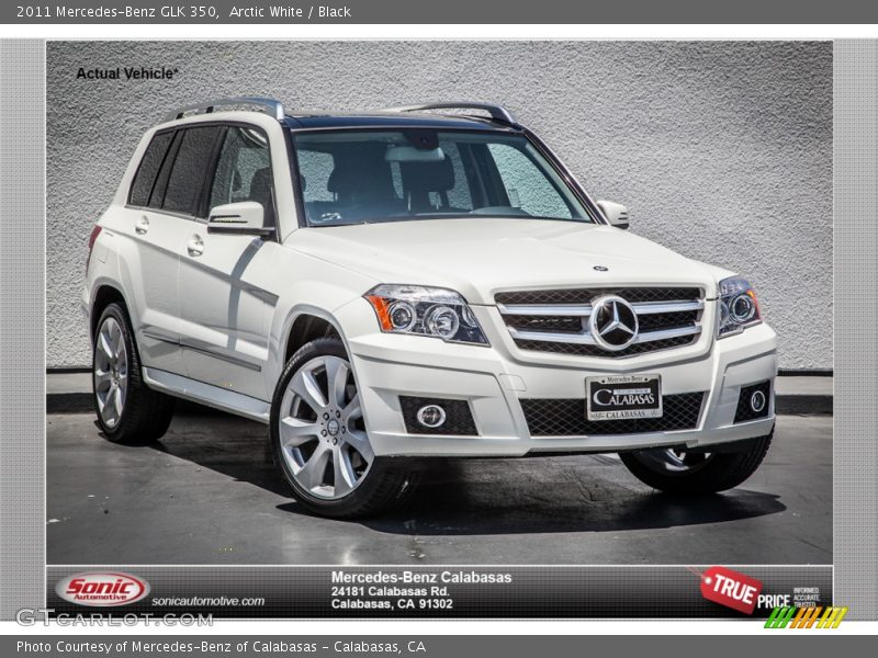 Arctic White / Black 2011 Mercedes-Benz GLK 350