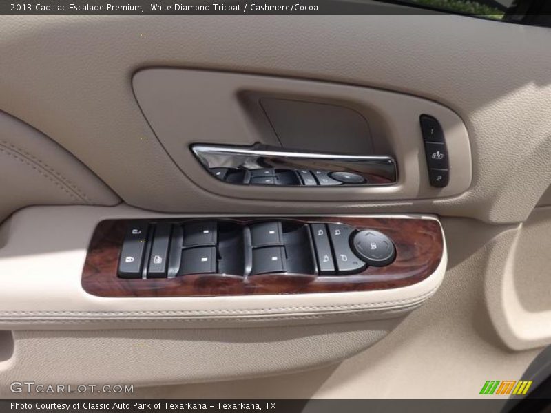 White Diamond Tricoat / Cashmere/Cocoa 2013 Cadillac Escalade Premium