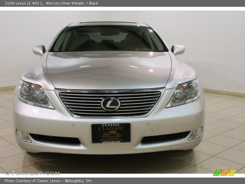 Mercury Silver Metallic / Black 2008 Lexus LS 460 L