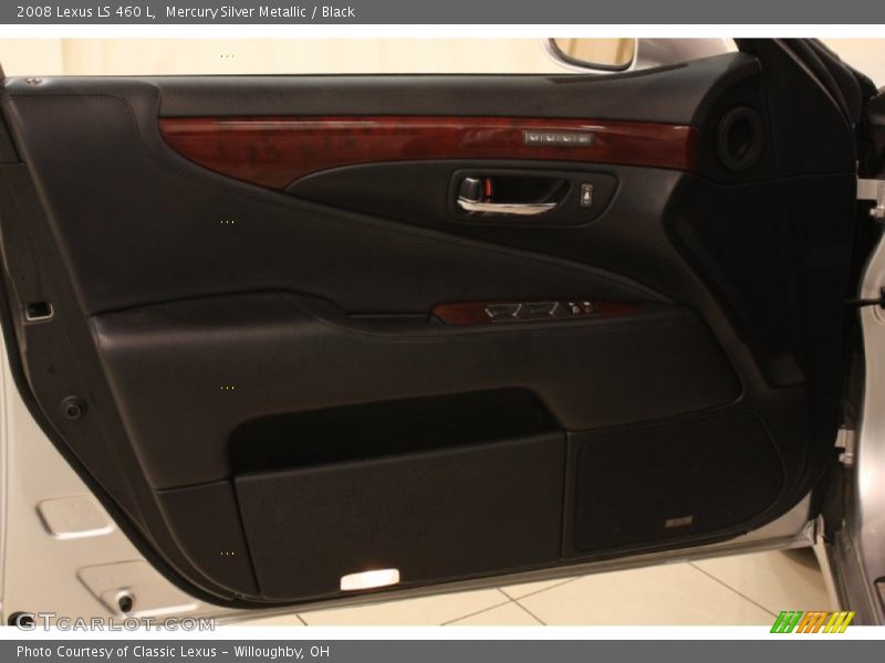 Mercury Silver Metallic / Black 2008 Lexus LS 460 L