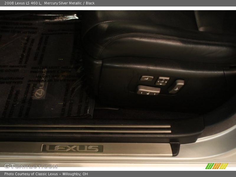 Mercury Silver Metallic / Black 2008 Lexus LS 460 L