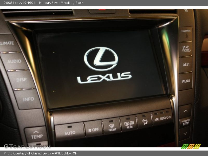 Mercury Silver Metallic / Black 2008 Lexus LS 460 L