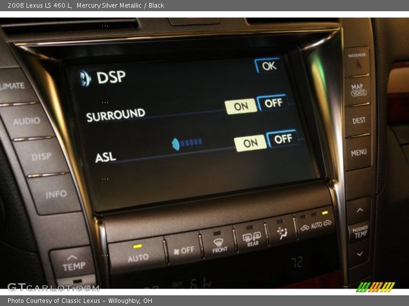 Mercury Silver Metallic / Black 2008 Lexus LS 460 L
