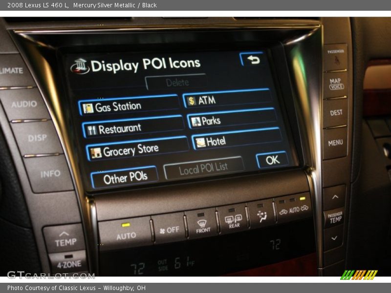 Mercury Silver Metallic / Black 2008 Lexus LS 460 L