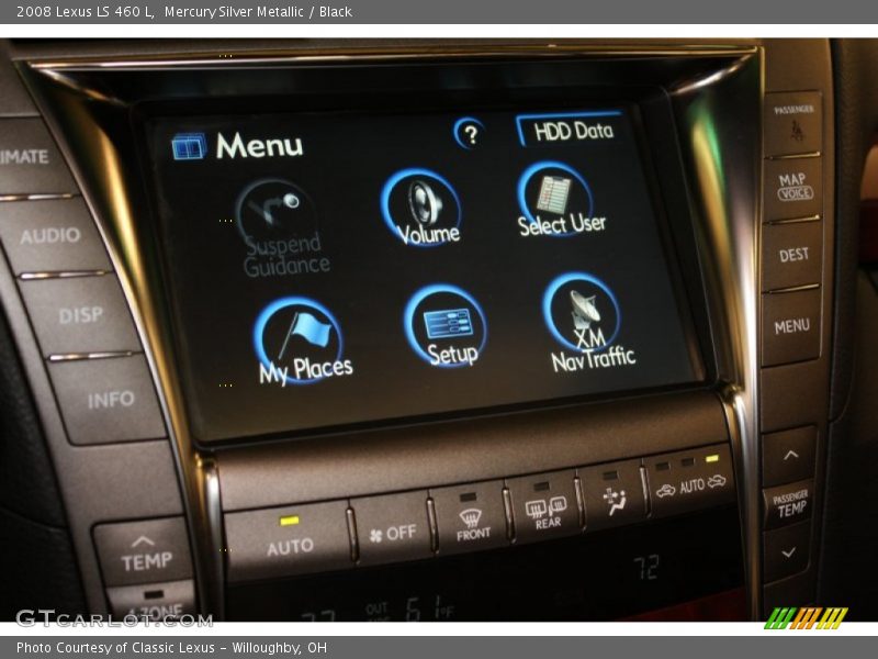 Mercury Silver Metallic / Black 2008 Lexus LS 460 L