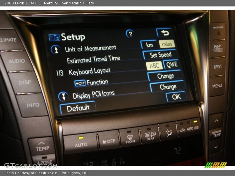 Mercury Silver Metallic / Black 2008 Lexus LS 460 L