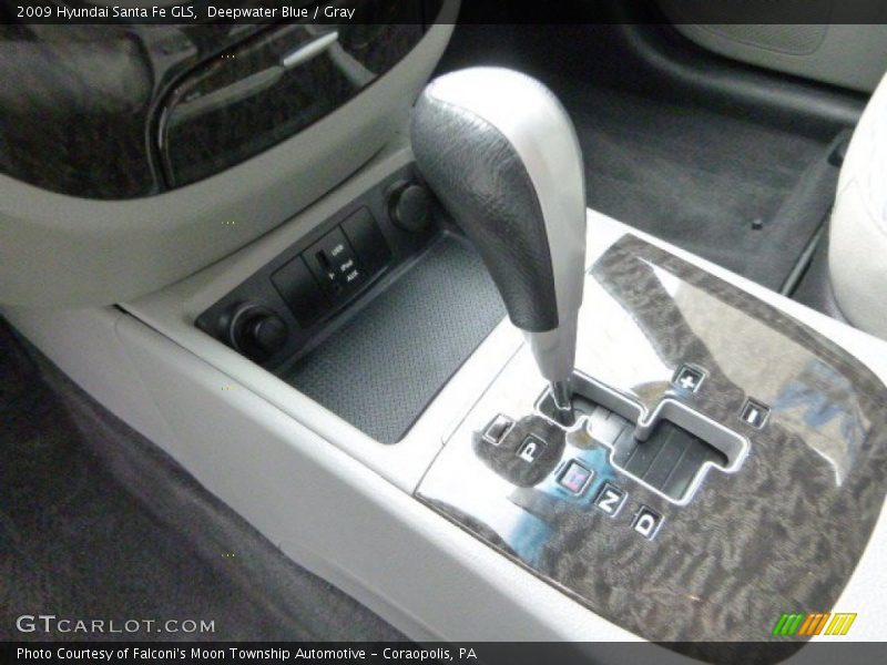 Deepwater Blue / Gray 2009 Hyundai Santa Fe GLS