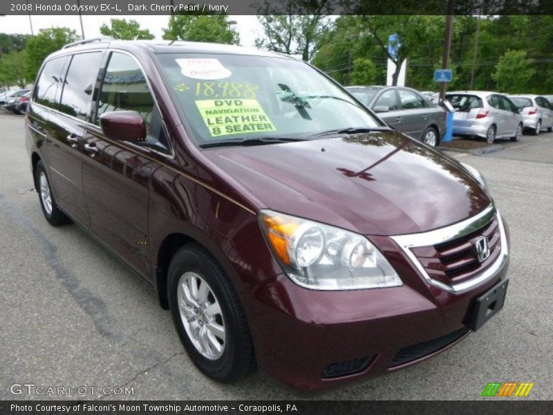 Dark Cherry Pearl / Ivory 2008 Honda Odyssey EX-L