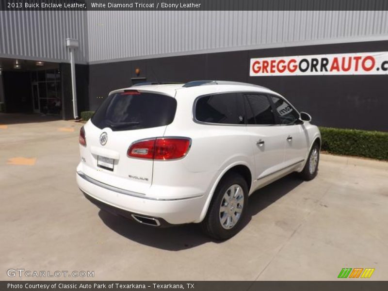 White Diamond Tricoat / Ebony Leather 2013 Buick Enclave Leather