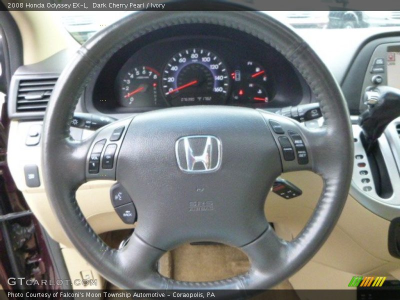 Dark Cherry Pearl / Ivory 2008 Honda Odyssey EX-L