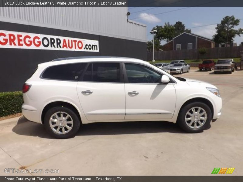 White Diamond Tricoat / Ebony Leather 2013 Buick Enclave Leather