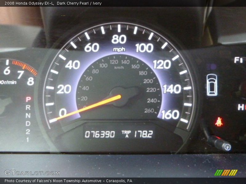 Dark Cherry Pearl / Ivory 2008 Honda Odyssey EX-L