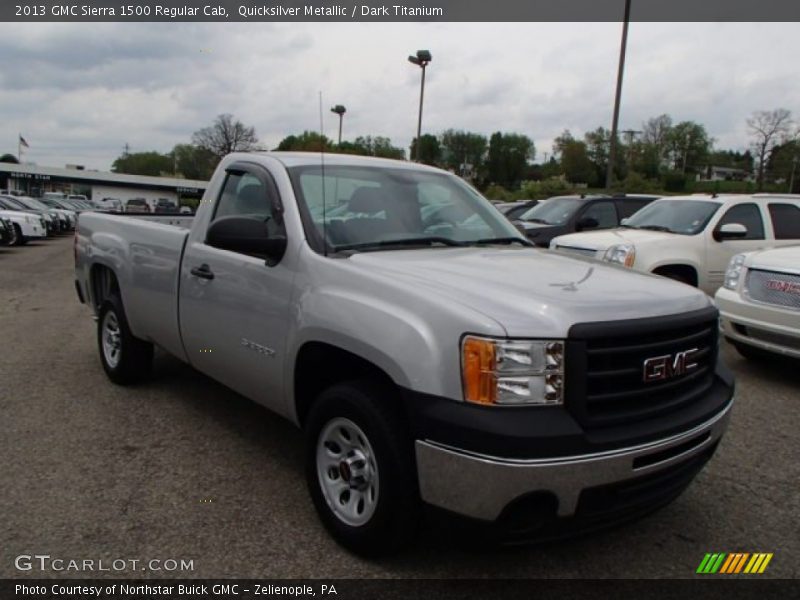 Quicksilver Metallic / Dark Titanium 2013 GMC Sierra 1500 Regular Cab