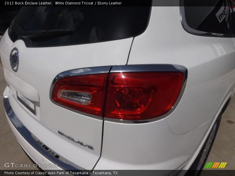 White Diamond Tricoat / Ebony Leather 2013 Buick Enclave Leather