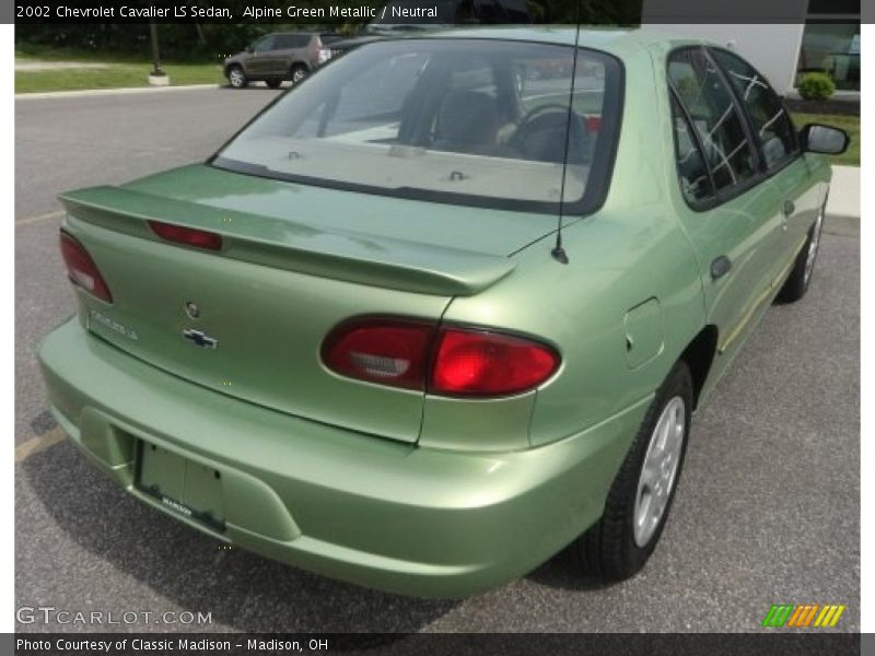  2002 Cavalier LS Sedan Alpine Green Metallic