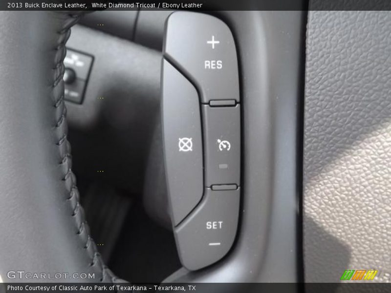 White Diamond Tricoat / Ebony Leather 2013 Buick Enclave Leather