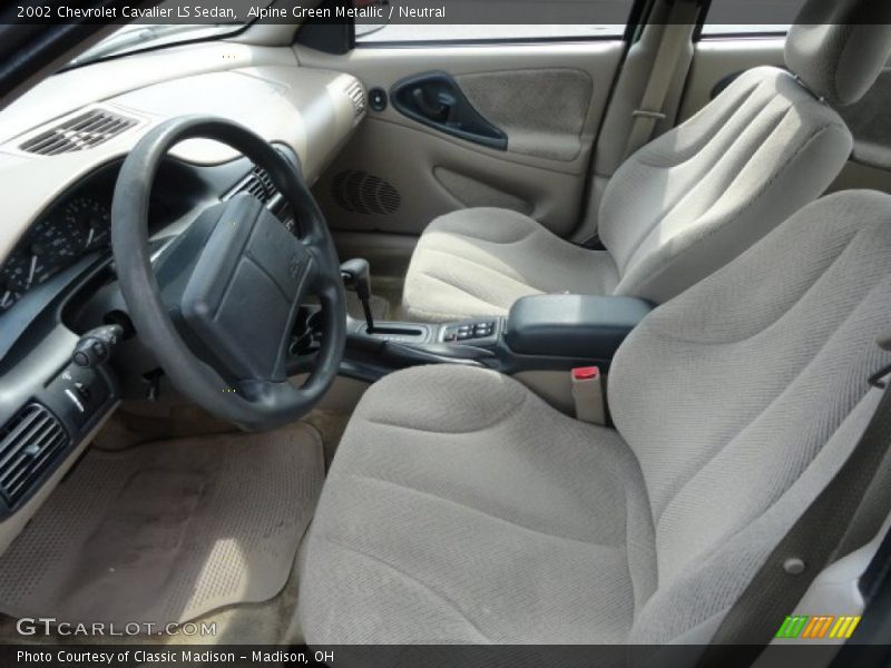 Front Seat of 2002 Cavalier LS Sedan