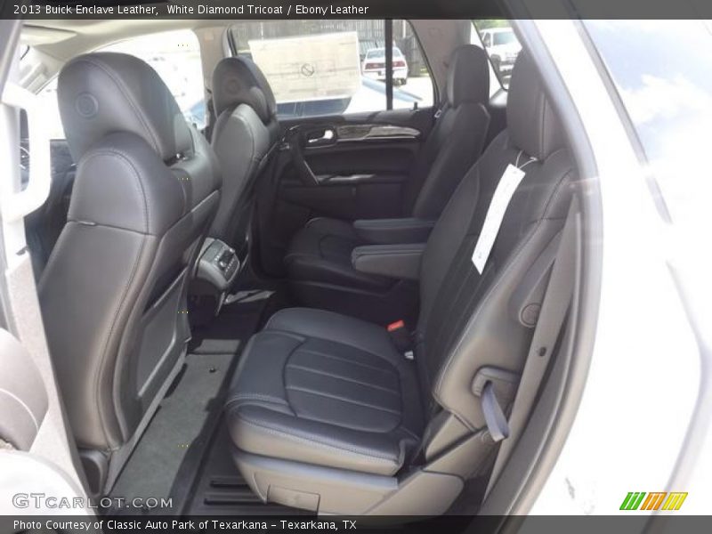 White Diamond Tricoat / Ebony Leather 2013 Buick Enclave Leather