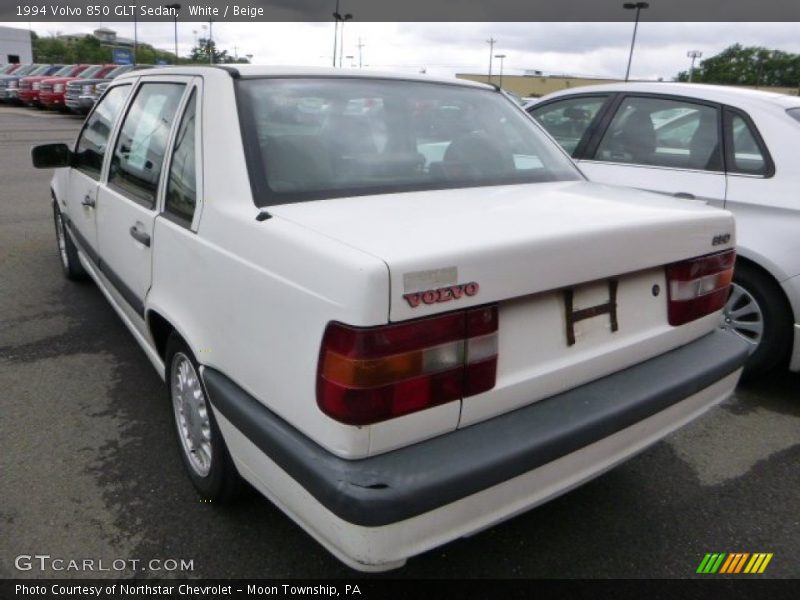 White / Beige 1994 Volvo 850 GLT Sedan