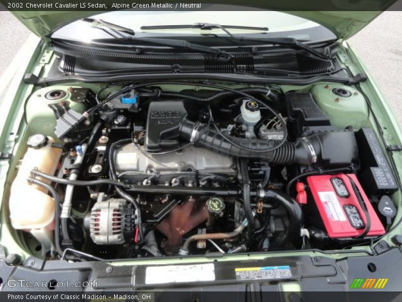  2002 Cavalier LS Sedan Engine - 2.2 Liter OHV 8-Valve 4 Cylinder