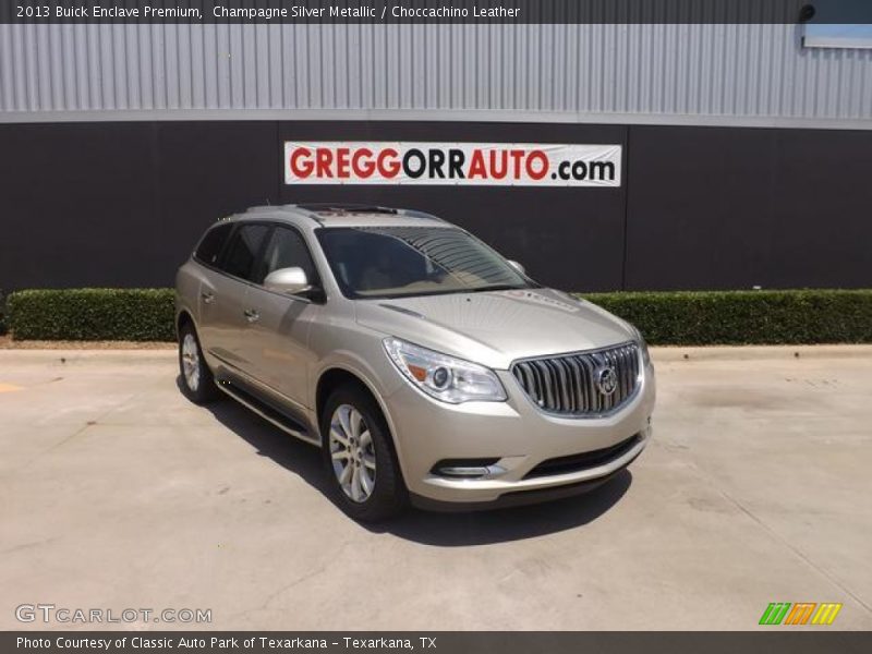 Champagne Silver Metallic / Choccachino Leather 2013 Buick Enclave Premium