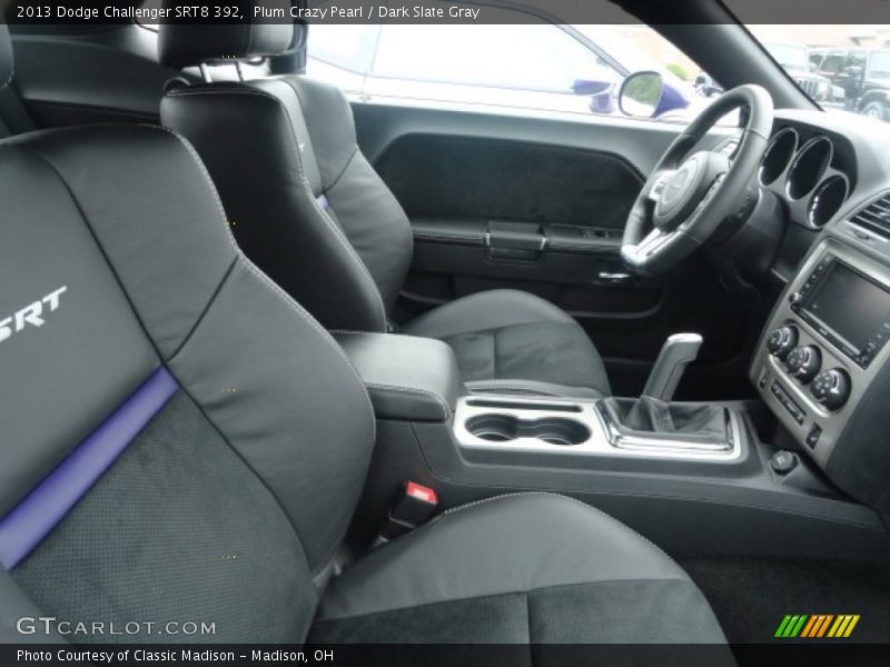 Plum Crazy Pearl / Dark Slate Gray 2013 Dodge Challenger SRT8 392