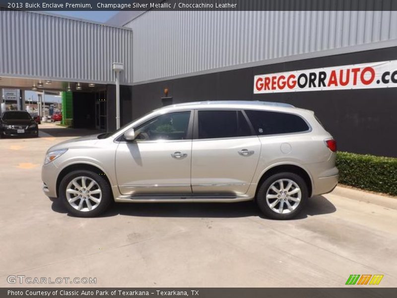 Champagne Silver Metallic / Choccachino Leather 2013 Buick Enclave Premium