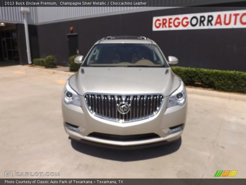 Champagne Silver Metallic / Choccachino Leather 2013 Buick Enclave Premium