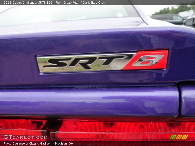 Plum Crazy Pearl / Dark Slate Gray 2013 Dodge Challenger SRT8 392