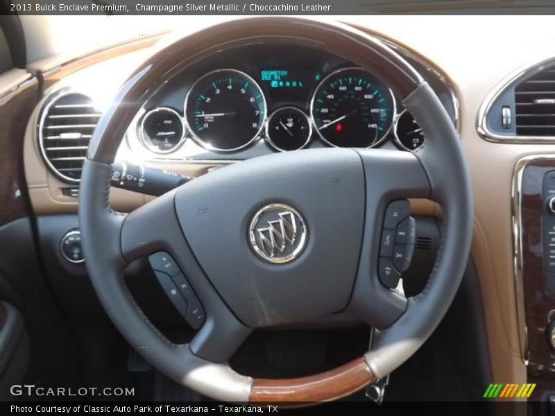 Champagne Silver Metallic / Choccachino Leather 2013 Buick Enclave Premium