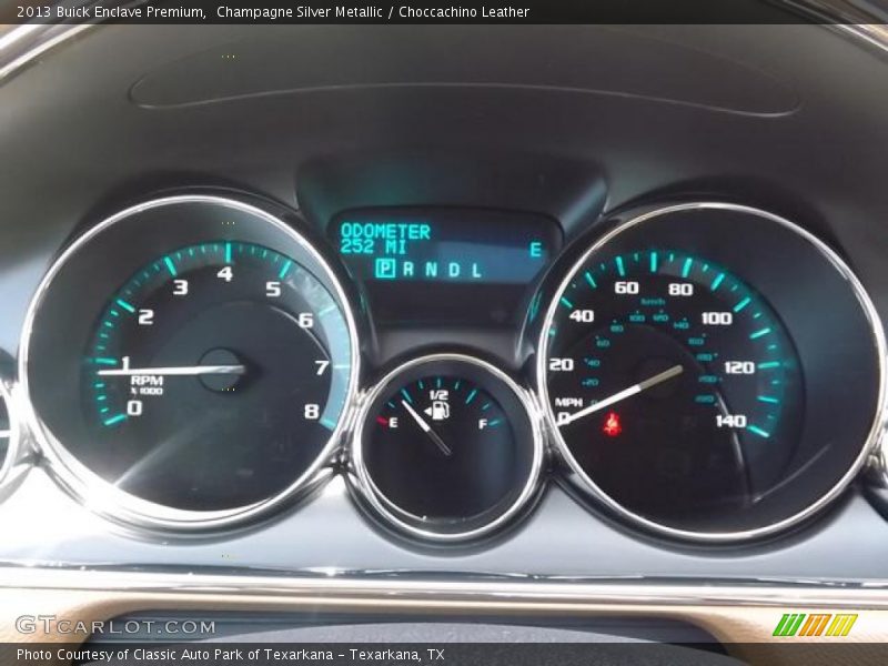 Champagne Silver Metallic / Choccachino Leather 2013 Buick Enclave Premium