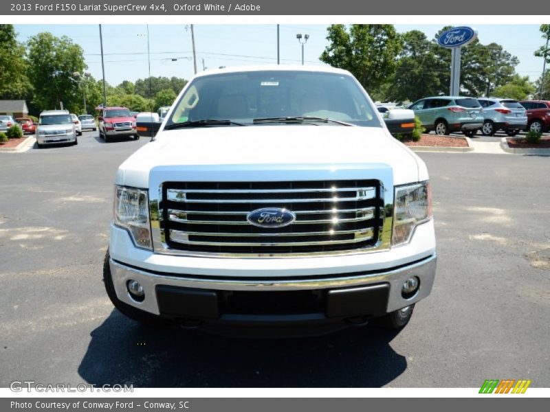 Oxford White / Adobe 2013 Ford F150 Lariat SuperCrew 4x4