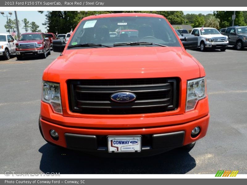Race Red / Steel Gray 2013 Ford F150 STX SuperCab