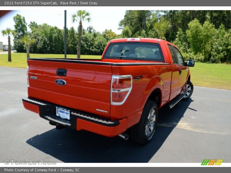 Race Red / Steel Gray 2013 Ford F150 STX SuperCab