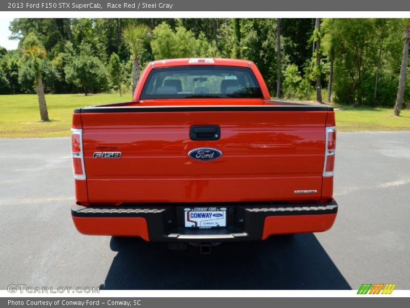 Race Red / Steel Gray 2013 Ford F150 STX SuperCab
