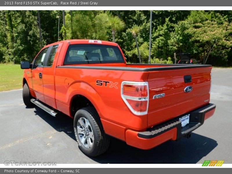 Race Red / Steel Gray 2013 Ford F150 STX SuperCab
