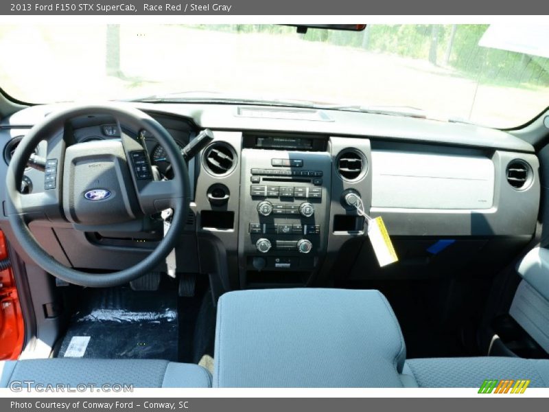 Race Red / Steel Gray 2013 Ford F150 STX SuperCab
