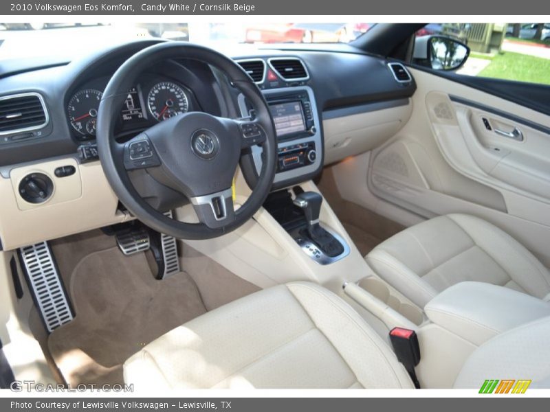 Candy White / Cornsilk Beige 2010 Volkswagen Eos Komfort