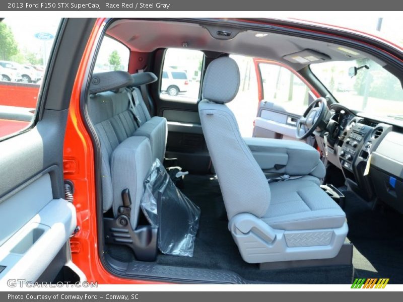 Race Red / Steel Gray 2013 Ford F150 STX SuperCab