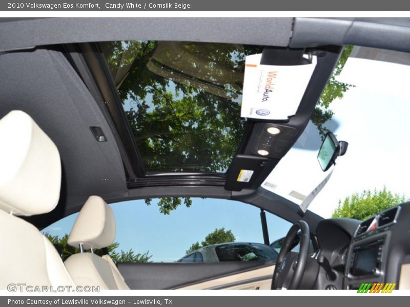 Candy White / Cornsilk Beige 2010 Volkswagen Eos Komfort
