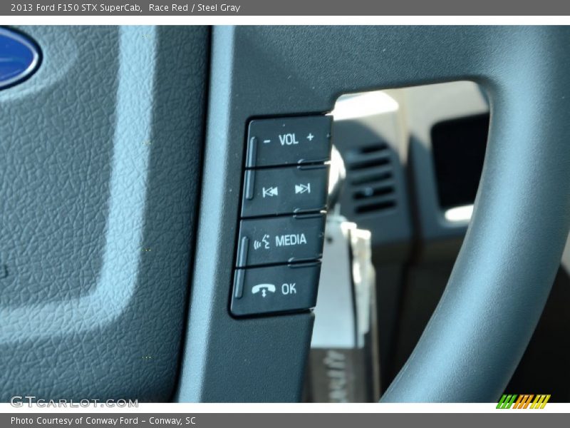 Race Red / Steel Gray 2013 Ford F150 STX SuperCab